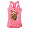 Multi-Color Sublimatable Ladies PosiCharge Electric Heather Racerback Tank Thumbnail