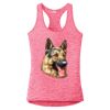 Multi-Color Sublimatable Ladies PosiCharge Electric Heather Racerback Tank Thumbnail